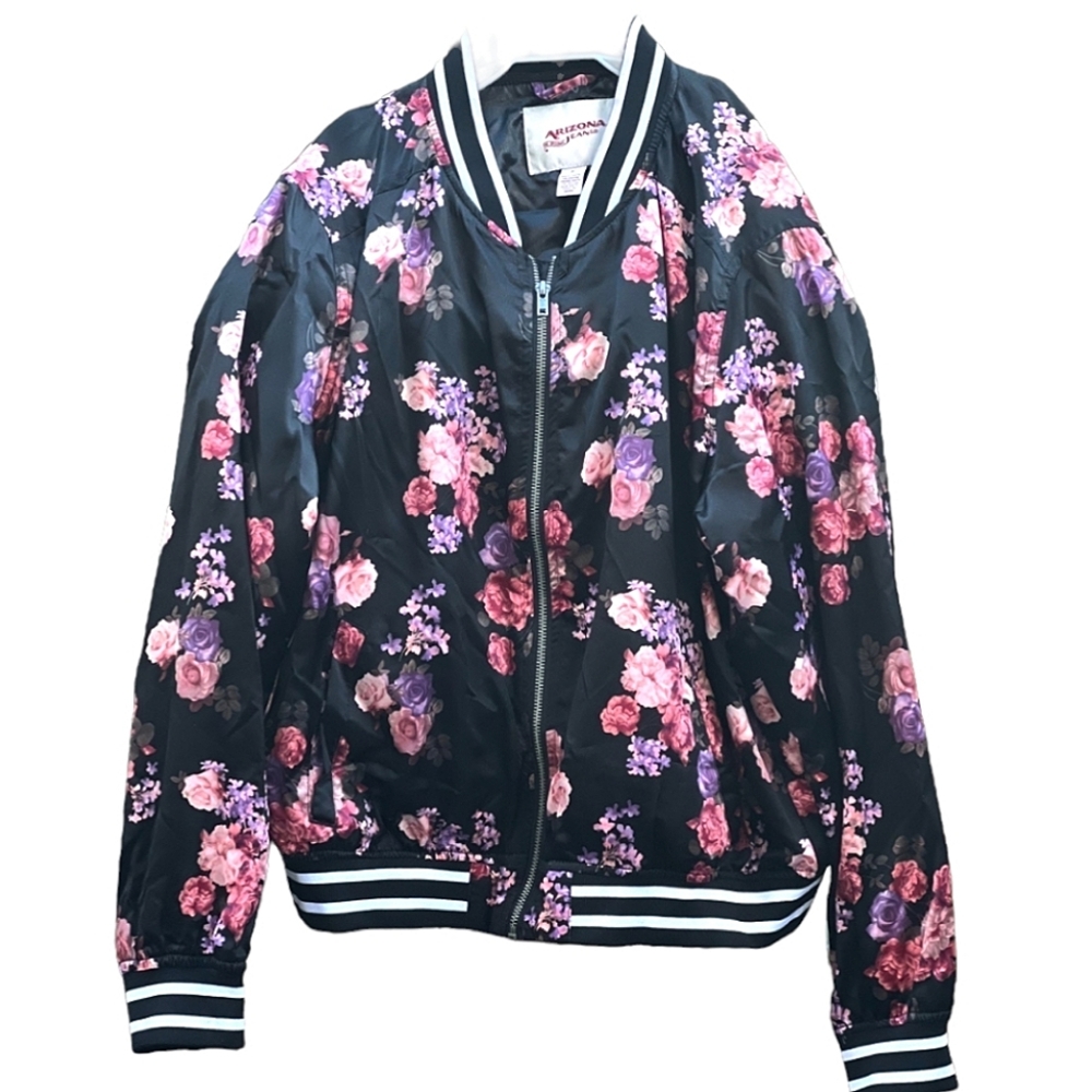 Women's Floral Bomber Jacket